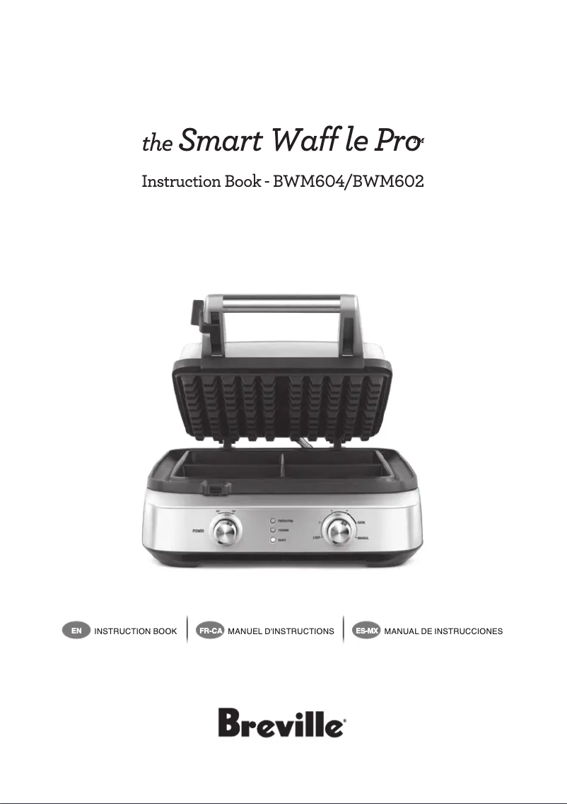 Page 1 de la notice Manuel utilisateur Breville the Smart Waffle BWM602