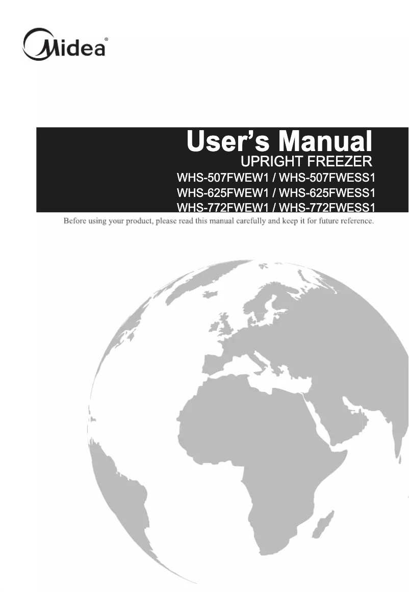 Page n°1 - Manuel utilisateur Midea WHS-772FWEW1