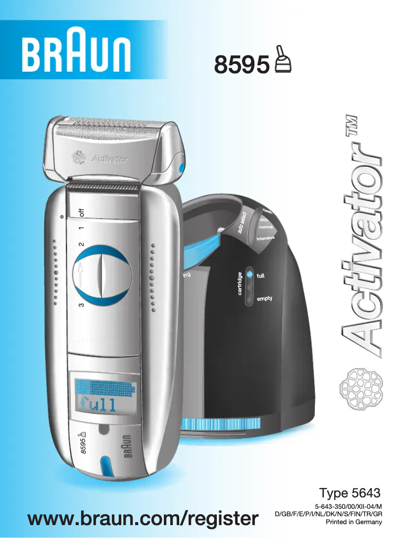 Image de la première page du manuel de l'appareil Activator 8595
