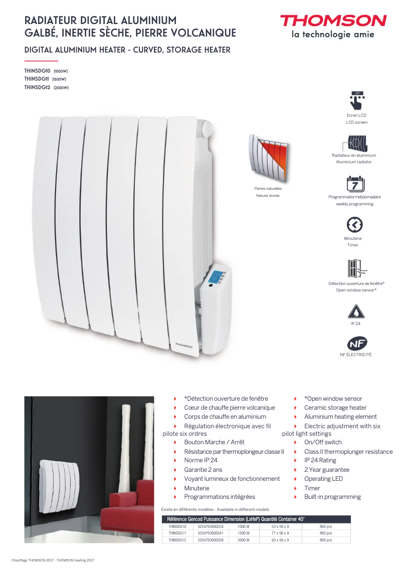 Image de la première page du manuel de l'appareil THINSDG11