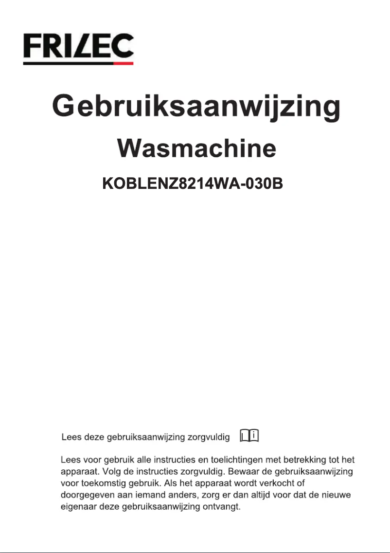 Page 1 de la notice Manuel utilisateur Frilec KOBLENZ8214-030B