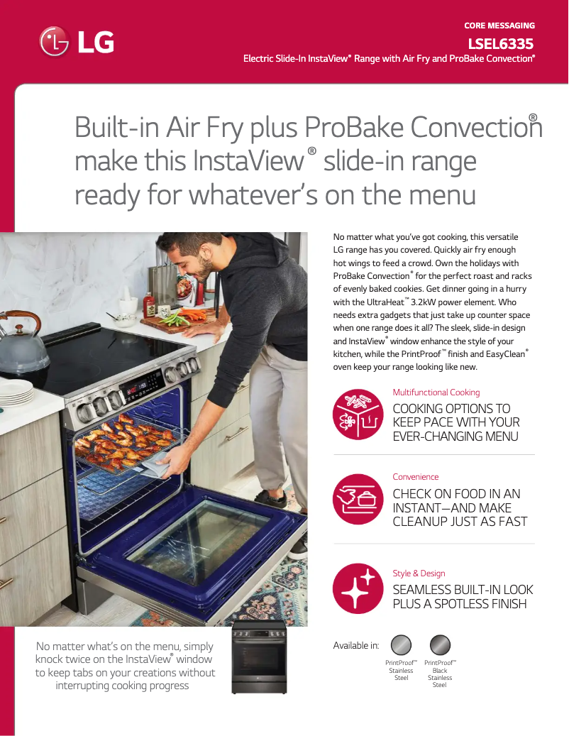 Image de la première page du manuel de l'appareil LSEL6335F