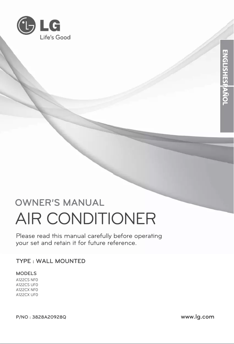 Página 1 del manual Manual de usuario LG A122CS