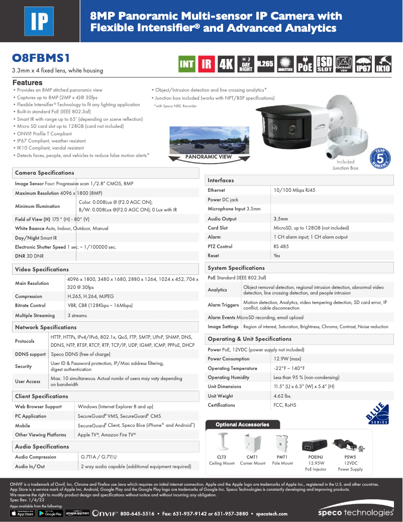 Image de la première page du manuel de l'appareil O8FBMS1