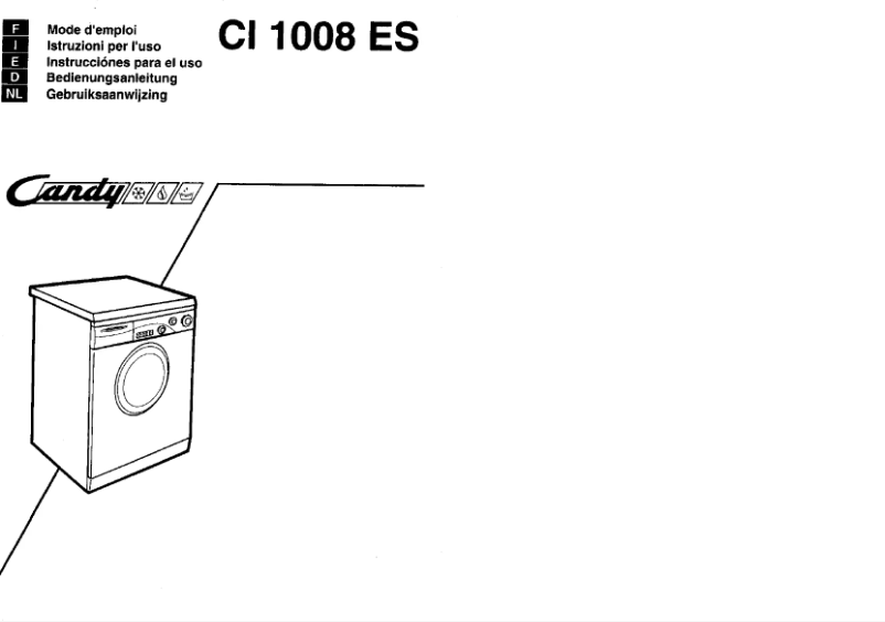 Page n°1 - Manuel utilisateur Candy CI 1008 ES