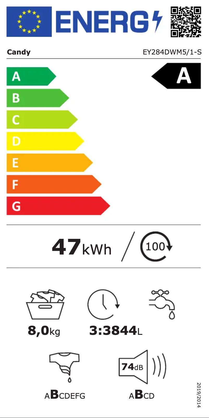Image de la première page du manuel de l'appareil EY284DWM5/1-S