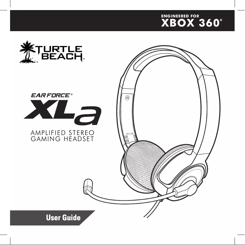 Page n°1 - Manuel utilisateur Turtle Beach Ear Force XLa