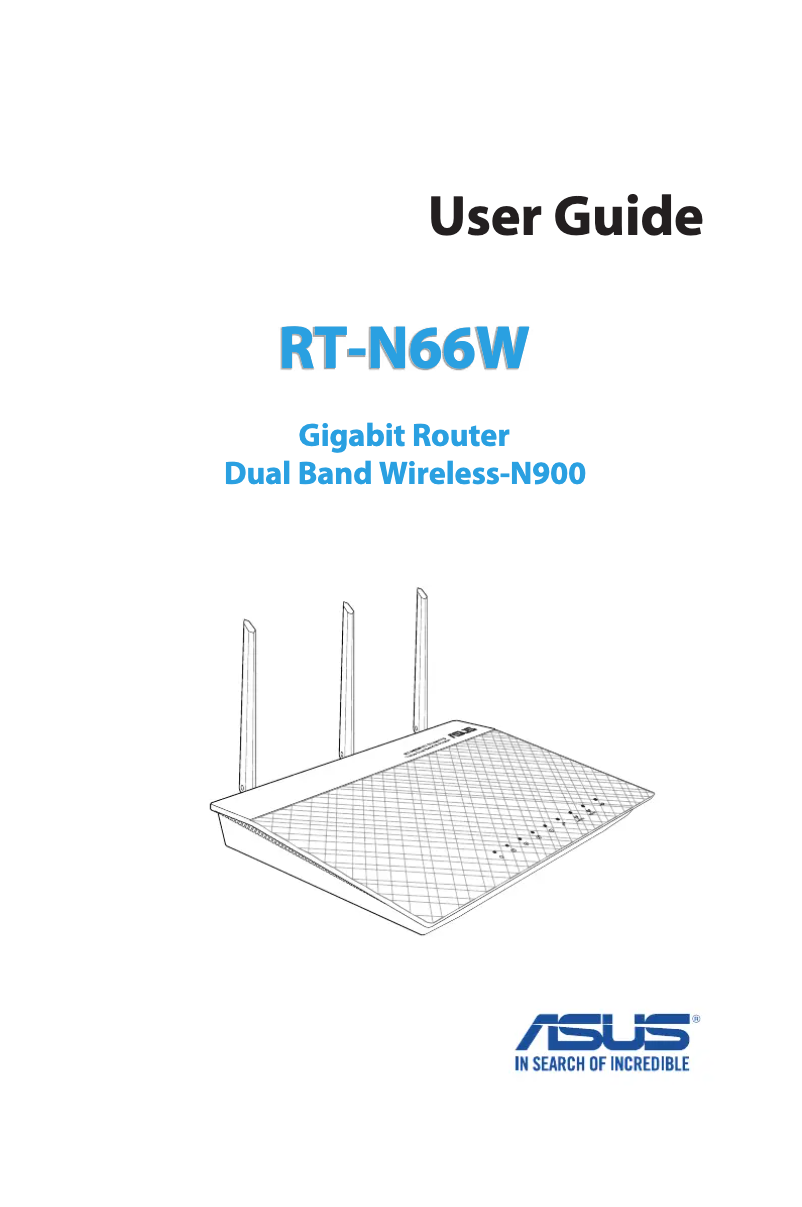 Page 1 de la notice Manuel utilisateur Asus RT-N66W