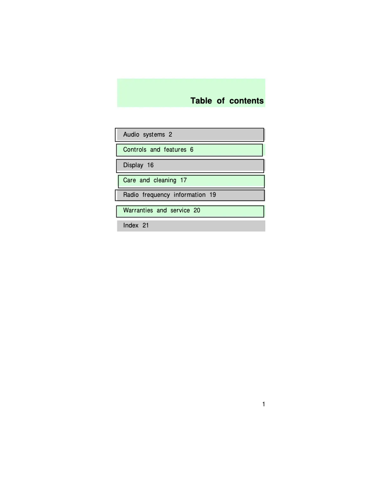 Image de la première page du manuel de l'appareil Taurus (1997)