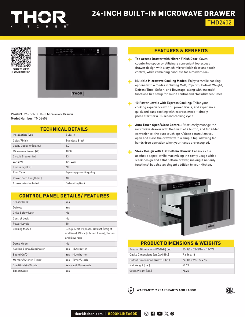 Imagen de la primera página del manual del dispositivo TMD3002