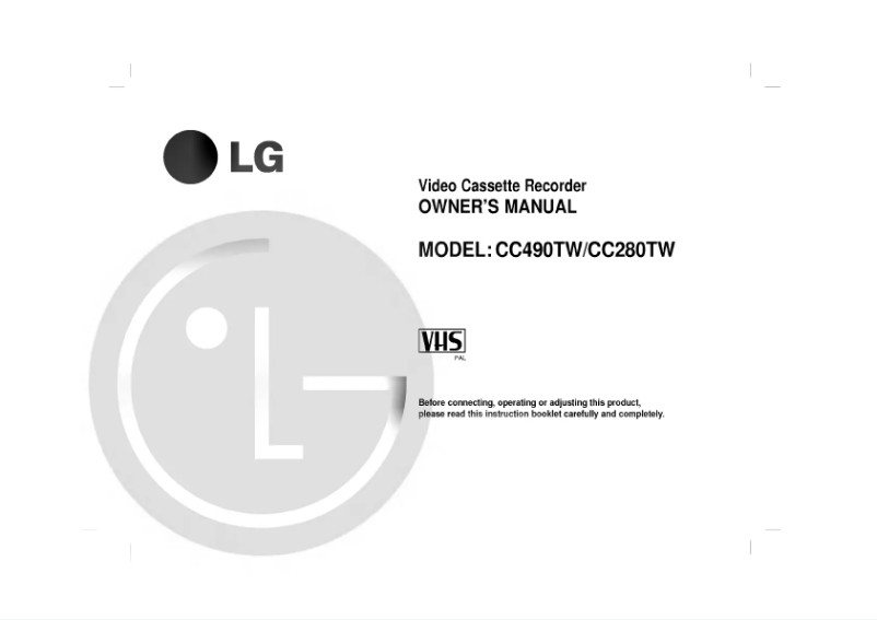 Page 1 de la notice Manuel utilisateur LG CC490TW