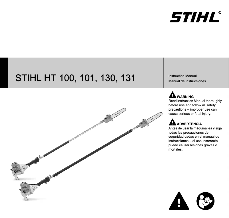 Page 1 de la notice Manuel utilisateur Stihl HT 101