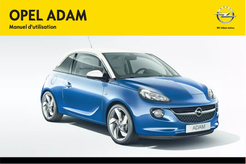 Page 1 de la notice Manuel utilisateur Opel Adam (2012)