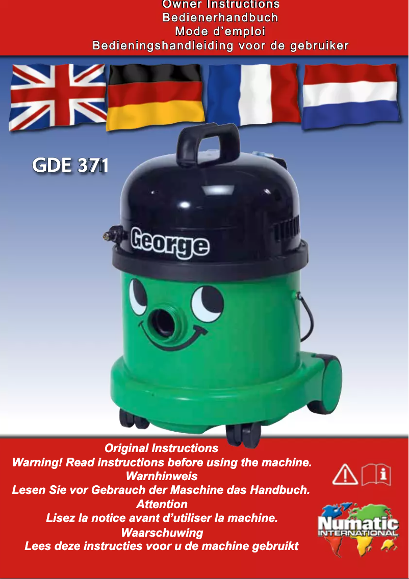 Image de la première page du manuel de l'appareil GEORGE GDE371-2