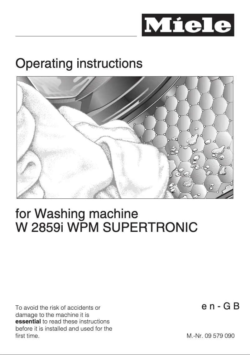 Image de la première page du manuel de l'appareil W 2859i WPM