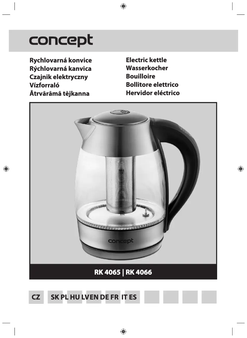 Image de la première page du manuel de l'appareil RK 4065