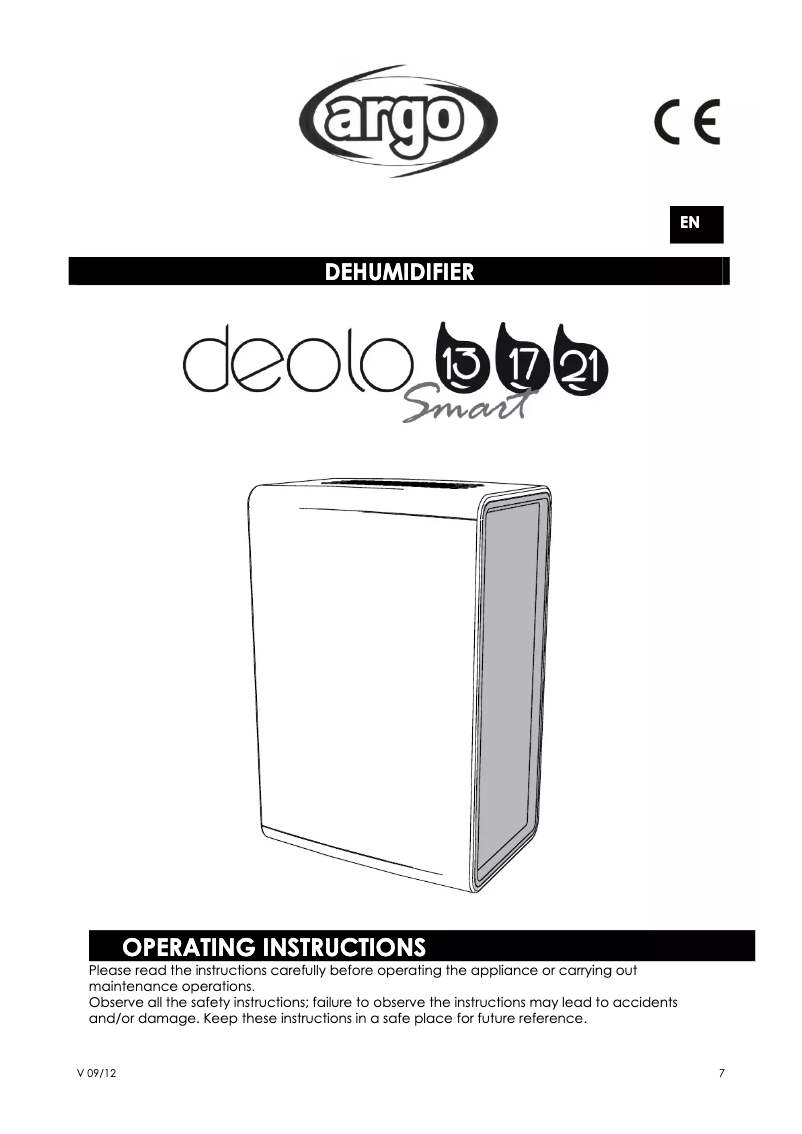 Image de la première page du manuel de l'appareil Deolo 13