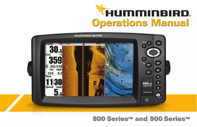 Page n°1 - Manuel utilisateur Humminbird 800