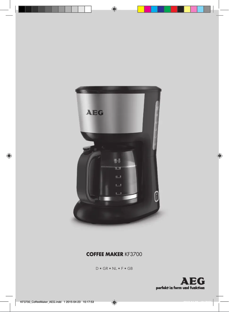 Page 1 de la notice Manuel utilisateur AEG KF3700