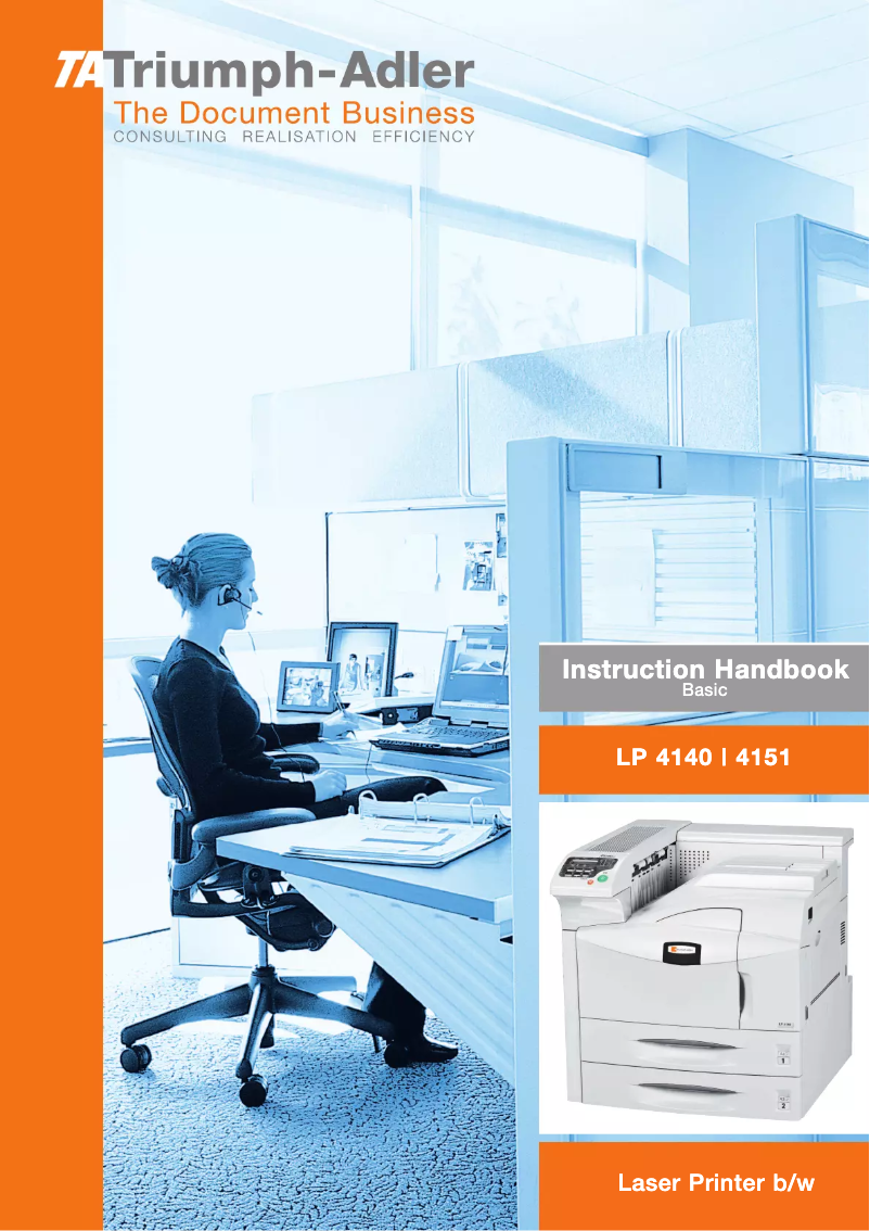 Page 1 de la notice Manuel utilisateur Triumph-Adler LP 4151