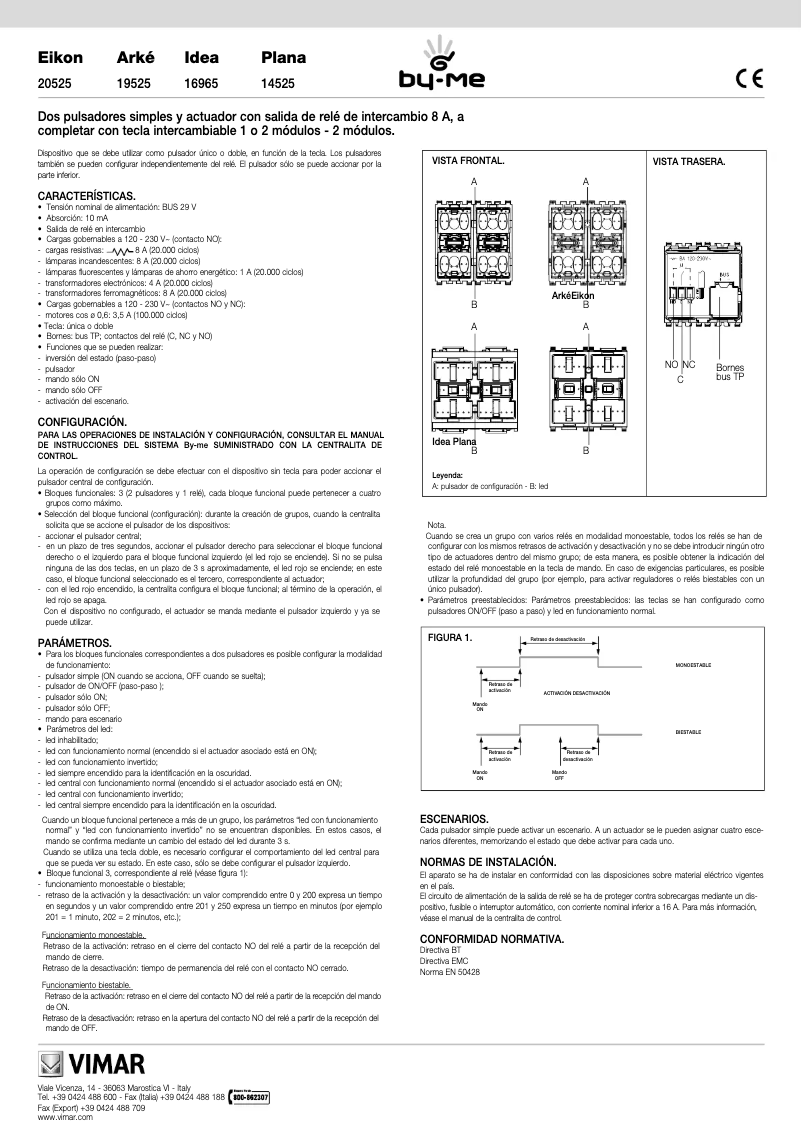 Page 1 de la notice Manuel utilisateur Vimar R20525