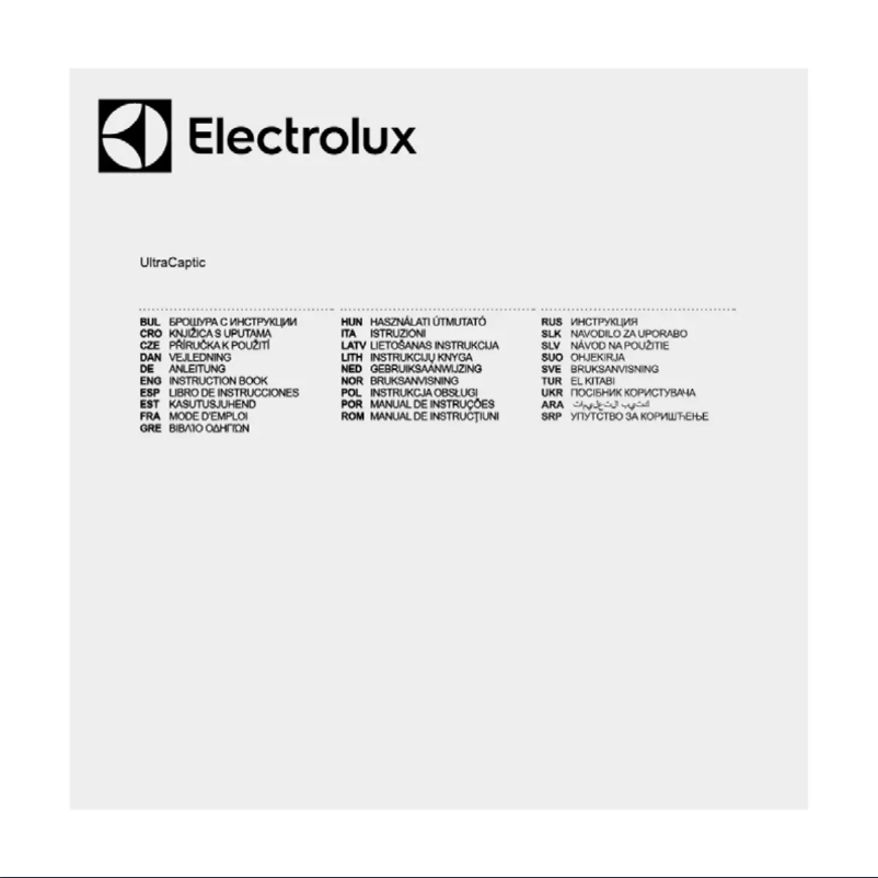 Page n°1 - Manuel utilisateur Electrolux EUC98TM