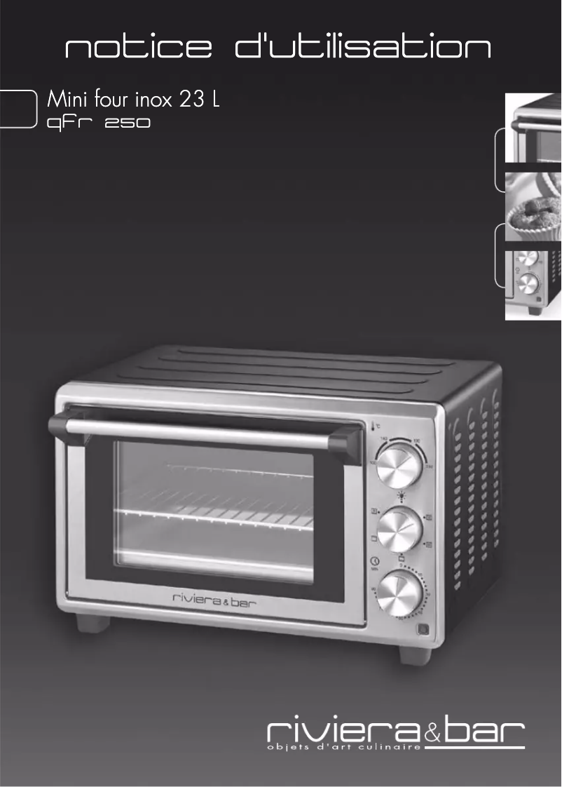 Page 1 de la notice Manuel utilisateur Riviera & Bar QFR250