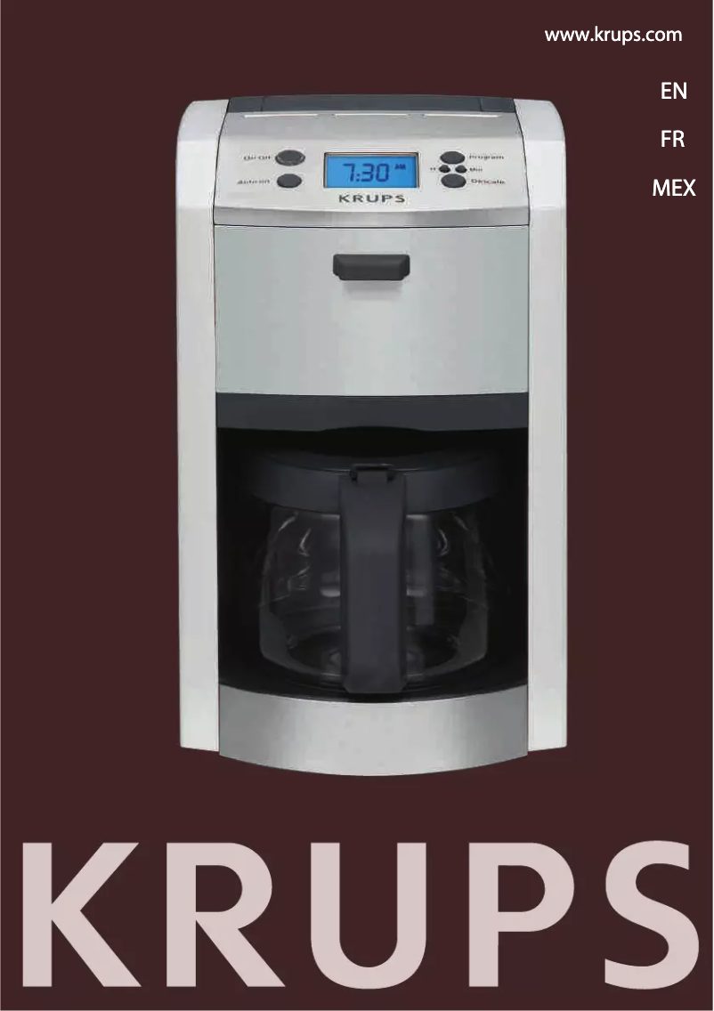 Página 1 del manual Manual de usuario Krups KM8105