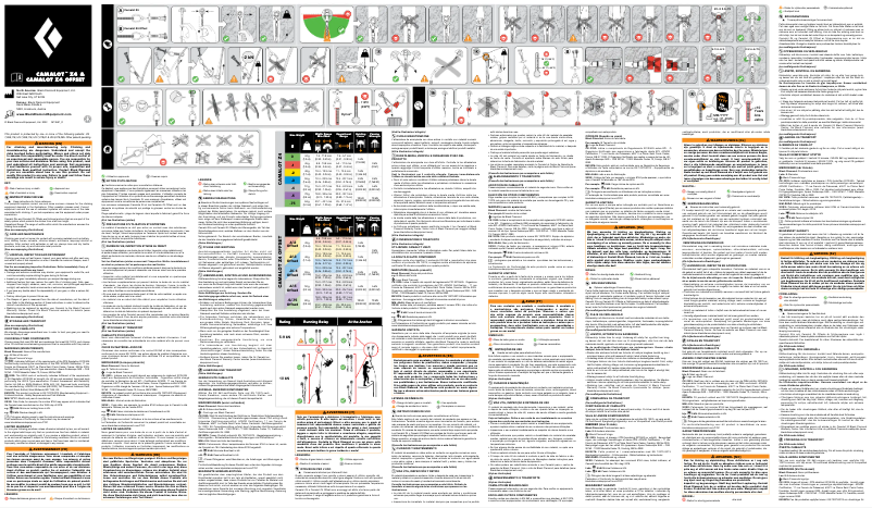 Page 1 de la notice Manuel utilisateur Black Diamond Camalot Z4 Offset