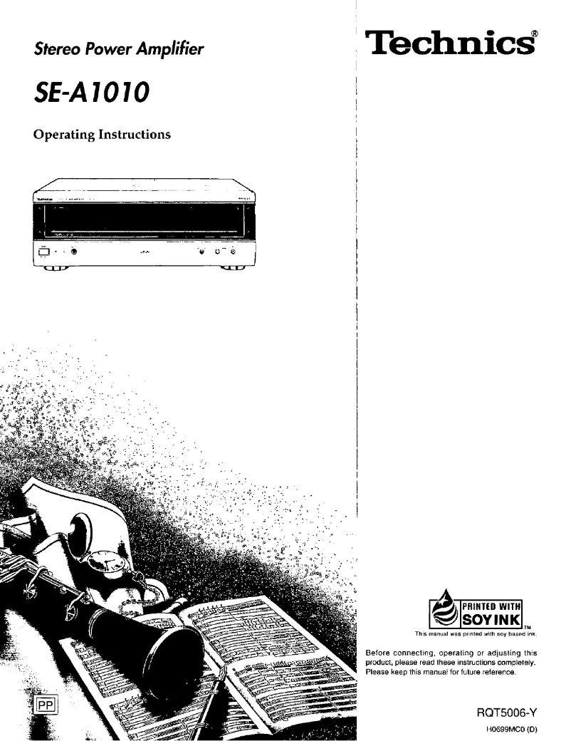 Imagen de la primera página del manual del dispositivo SE-A1010