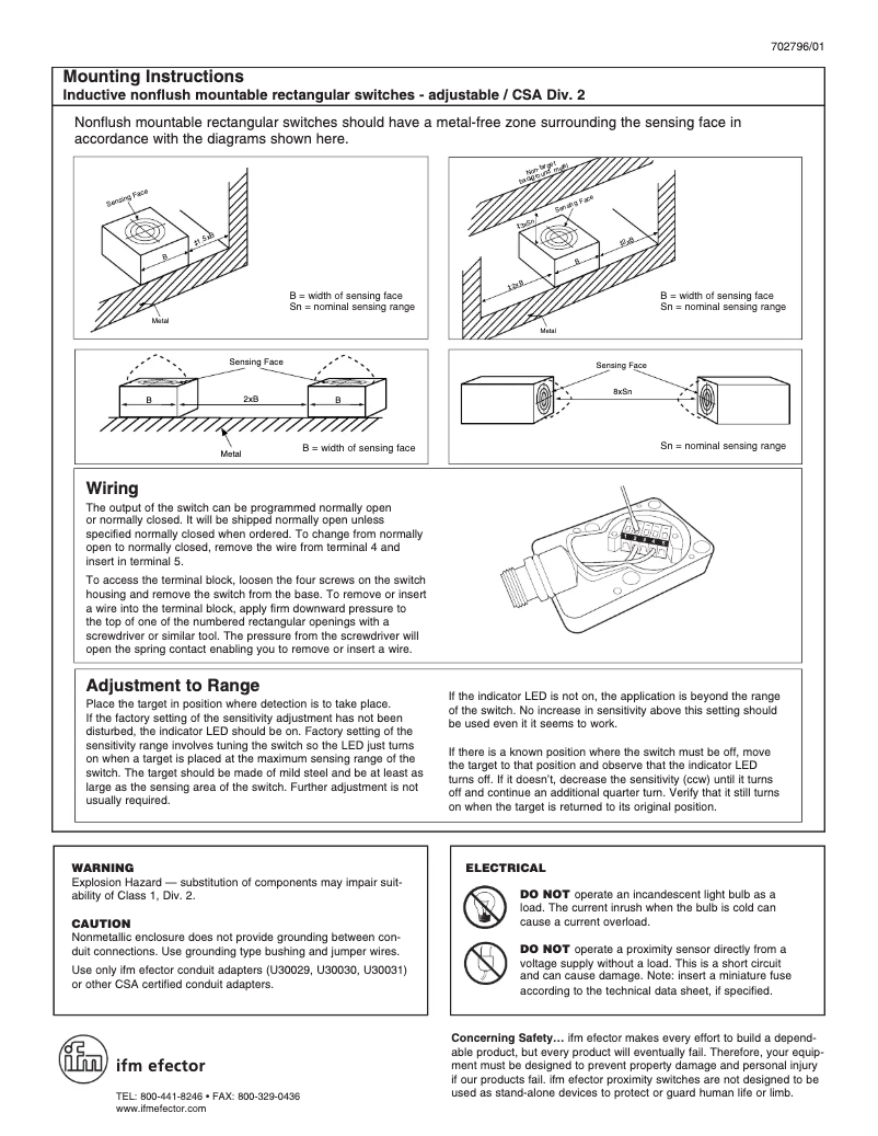 Page n°1 - Manuel utilisateur IFM ID8505