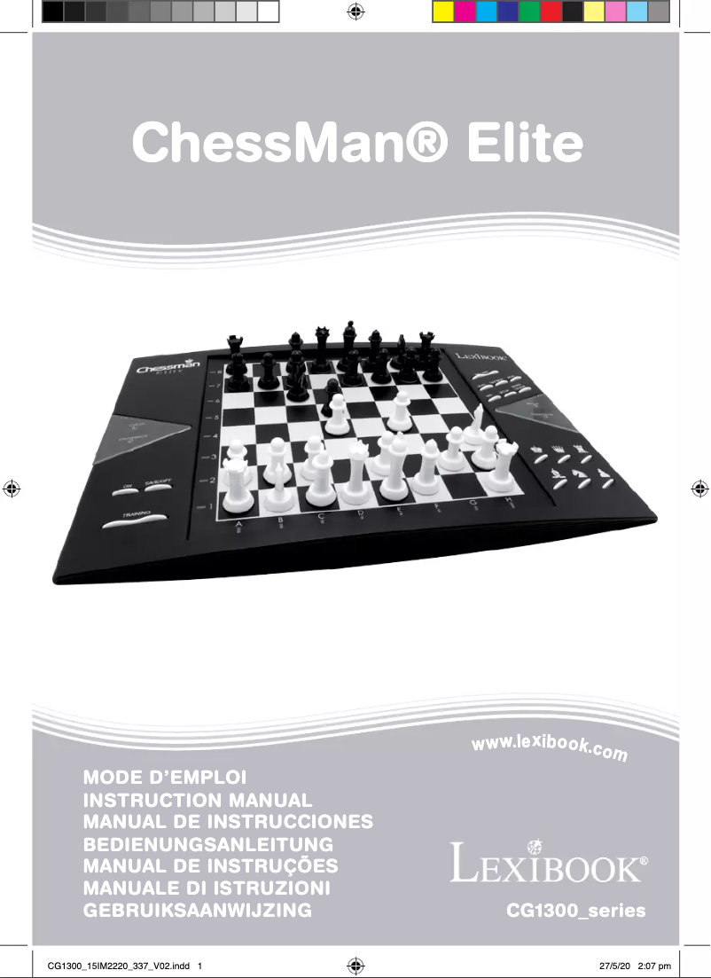 Page 1 de la notice Manuel utilisateur Lexibook Chessman Elite CG1300_15