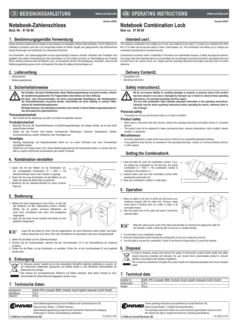 Page 1 de la notice Manuel utilisateur LogiLink NBS002
