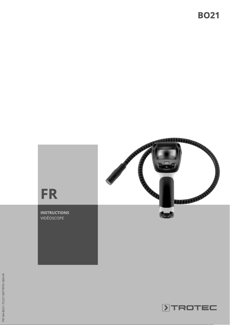 Page n°1 - Manuel utilisateur Trotec BO21
