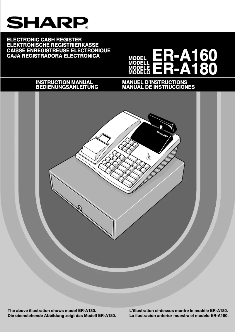 Page 1 de la notice Manuel utilisateur Sharp ER-A160