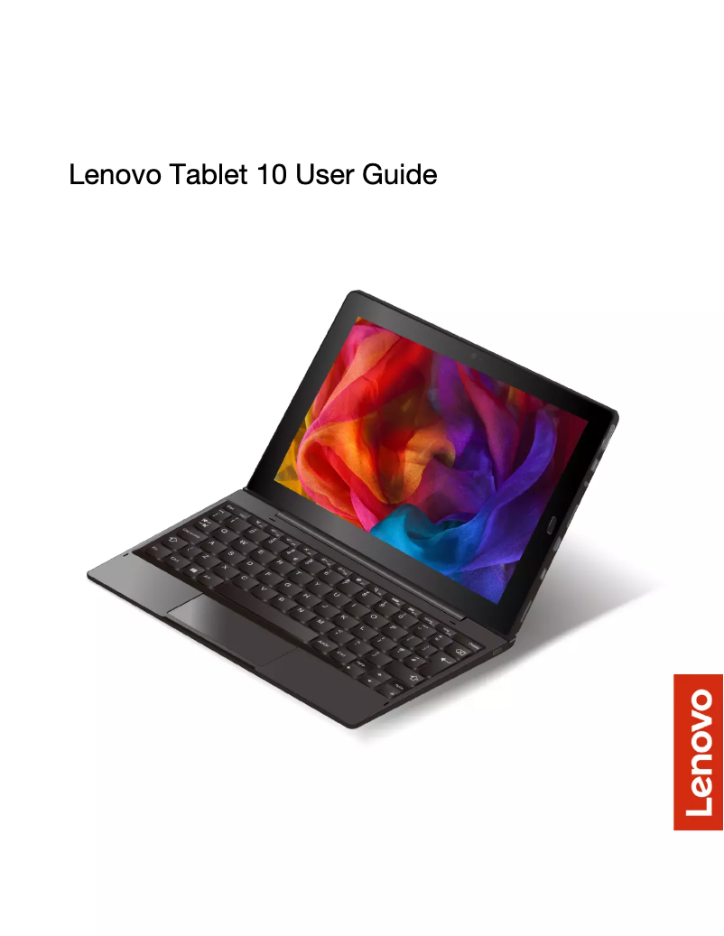 Page 1 de la notice Manuel utilisateur Lenovo Tablet 10