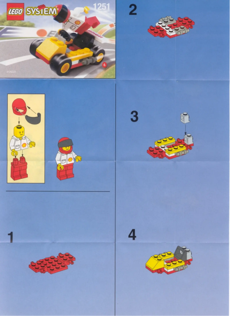 Page n°1 - Manuel utilisateur Lego SHELL GO-CART
