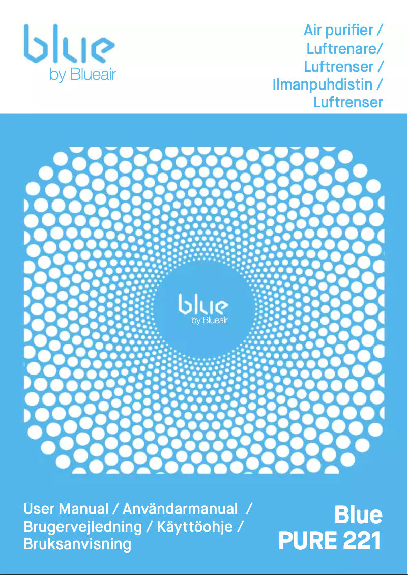 Page n°1 - Manuel utilisateur Blueair PURE 221