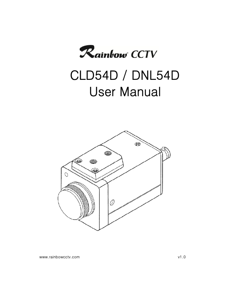 Page n°1 - Manuel utilisateur Rainbow CLD54D