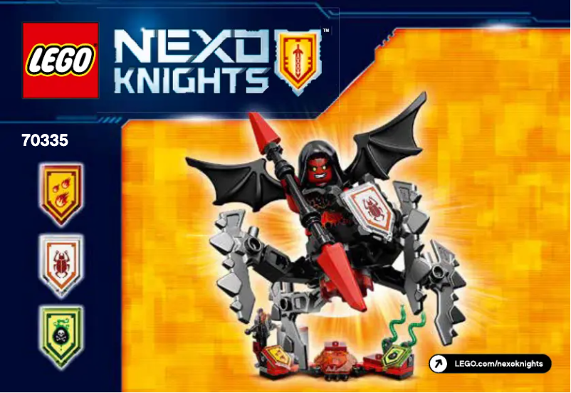 Page 1 de la notice Manuel utilisateur Lego Nexo Knights 70335