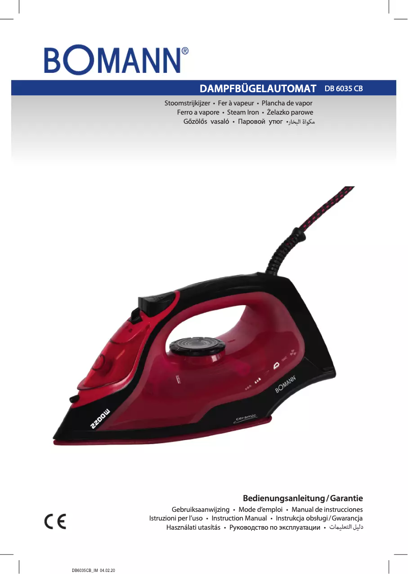 Image de la première page du manuel de l'appareil DB 6035 CB