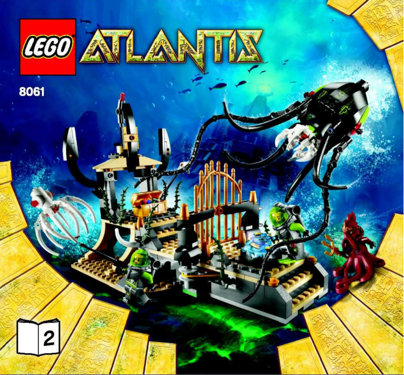 Page 1 de la notice Manuel utilisateur Lego Atlantis 8061