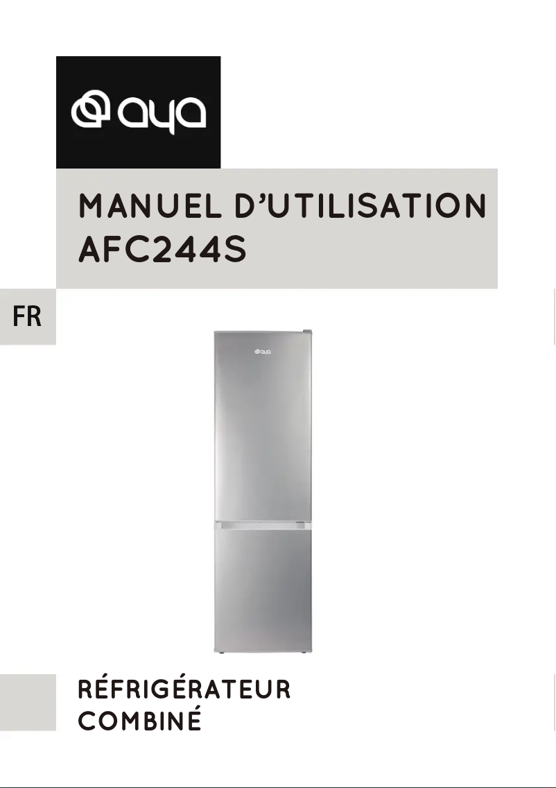 Page n°1 - Manuel utilisateur AYA AFC244S