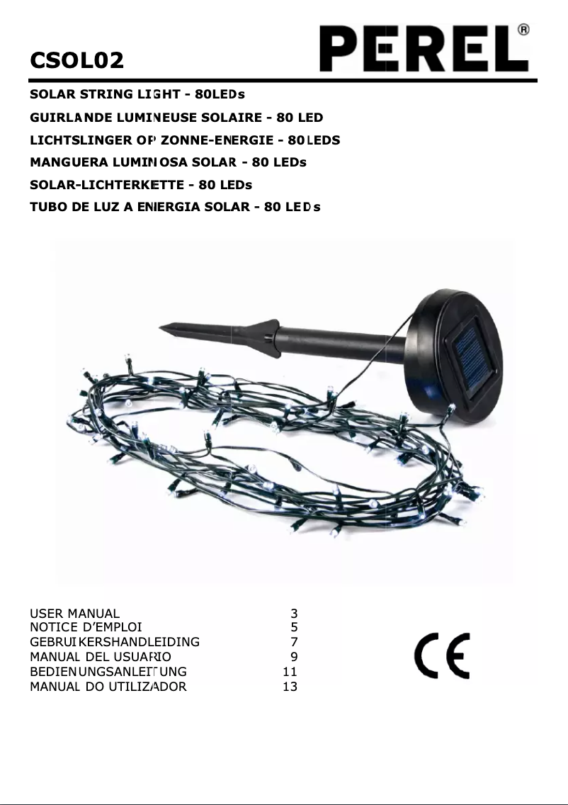 Image de la première page du manuel de l'appareil CSOL02