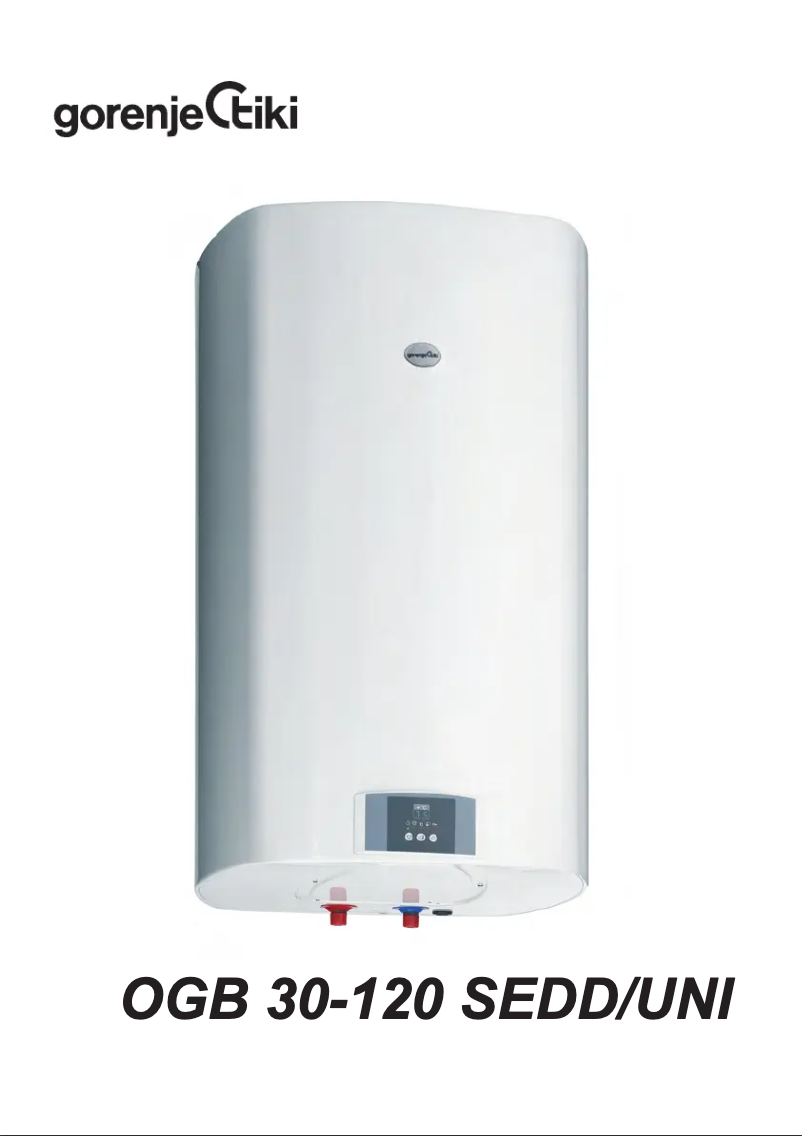 Page 1 de la notice Manuel utilisateur Gorenje OGB80SEDD/GA