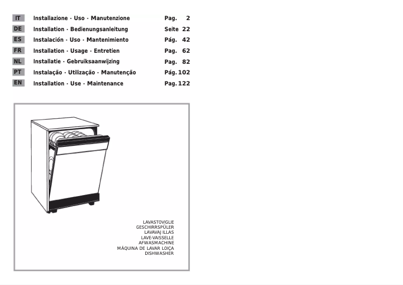 Page n°1 - Manuel utilisateur Candy CDS 120X-02S