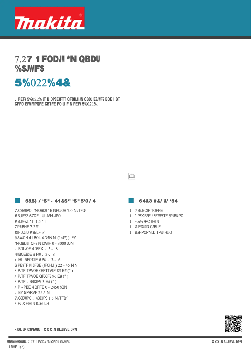 Image de la première page du manuel de l'appareil TD022DSE