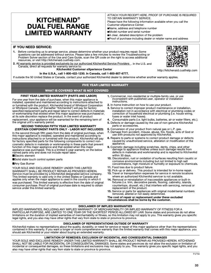 Imagen de la primera página del manual del dispositivo KDRS463VSD