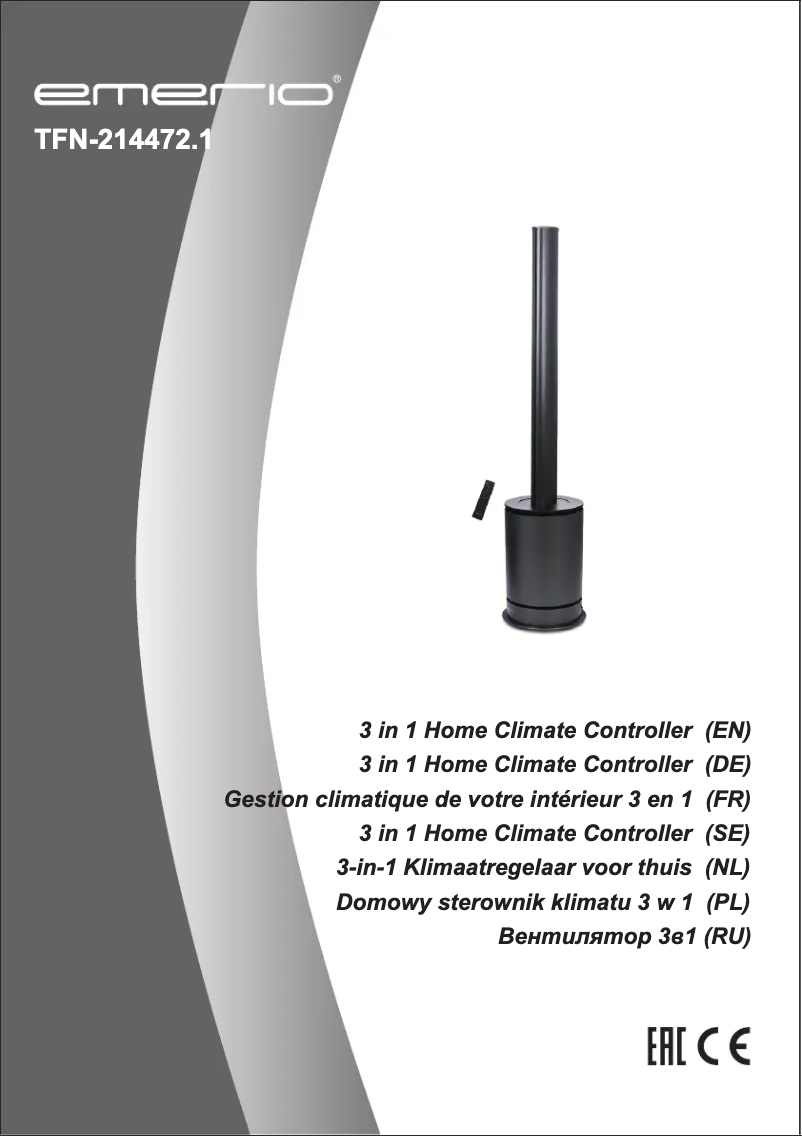 Image de la première page du manuel de l'appareil TFN-214472.1