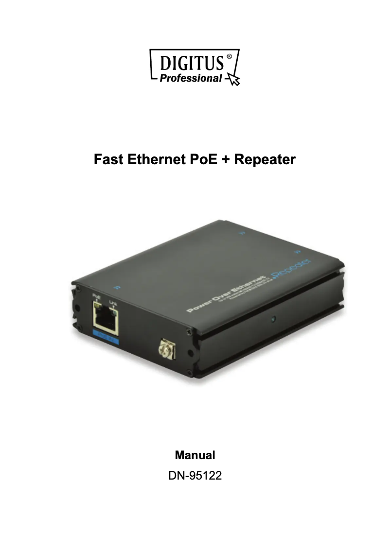 Image de la première page du manuel de l'appareil DN-95122